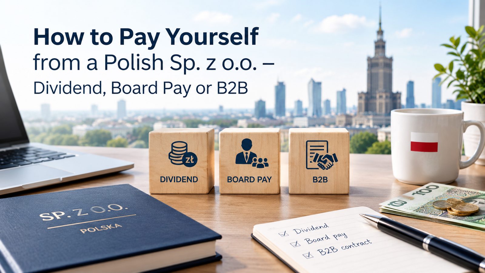Jak wypłacić pieniądze ze spółki z o.o.