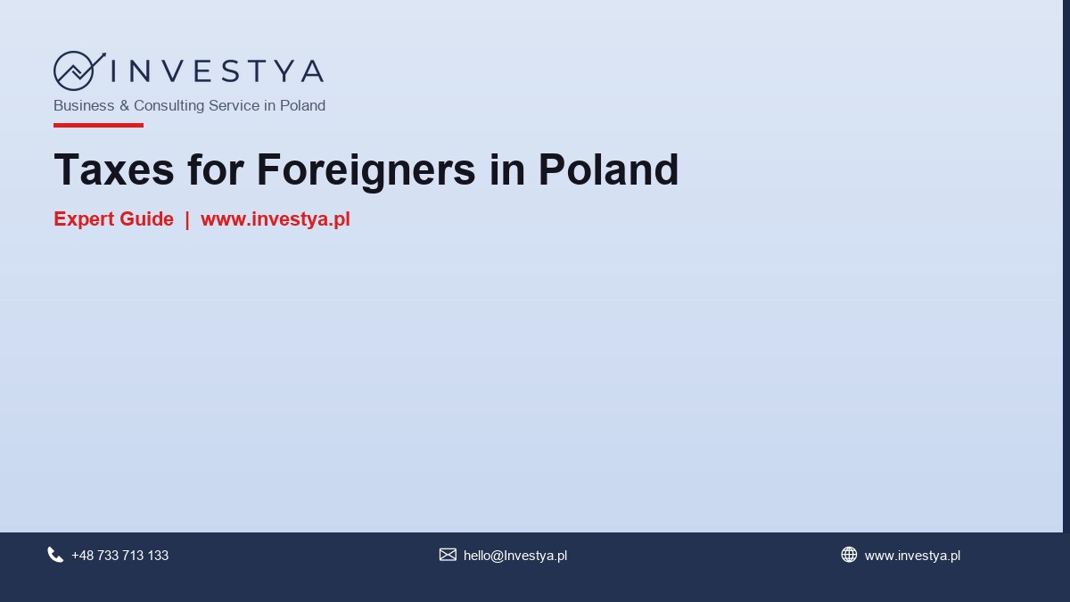 Taxes for foreigners in Poland