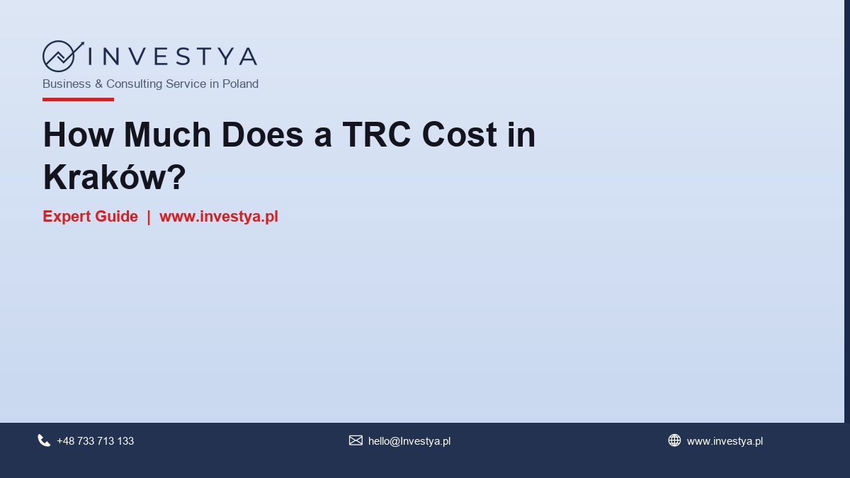 How Much Does a TRC Cost in Kraków?